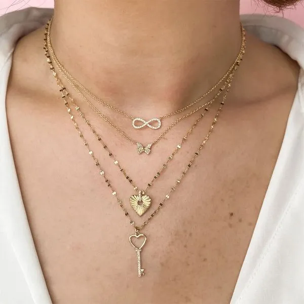0.04tw Shy Creation Kate Diamond Heart Key Necklace Image 2 La Mine d'Or Moncton, NB