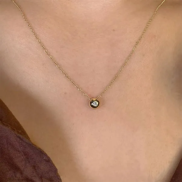 0.04ct Shy Creation Bailey Diamond Bezel Necklace Image 2 La Mine d'Or Moncton, NB