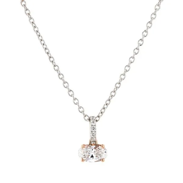 0.75tw Oval Diamond Solitaire Pendant La Mine d'Or Moncton, NB