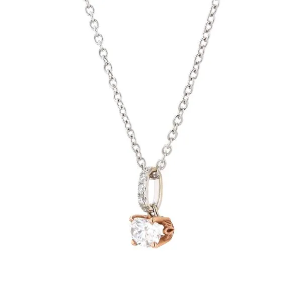 0.75tw Oval Diamond Solitaire Pendant Image 2 La Mine d'Or Moncton, NB