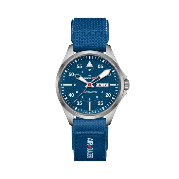 Hamilton Khaki Pilot Aviation Air-Glaciers Auto Watch Blue Dial 42mm La Mine d'Or Moncton, NB