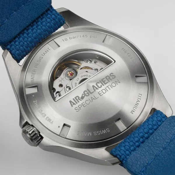 Hamilton Khaki Pilot Aviation Air-Glaciers Auto Watch Blue Dial 42mm Image 3 La Mine d'Or Moncton, NB