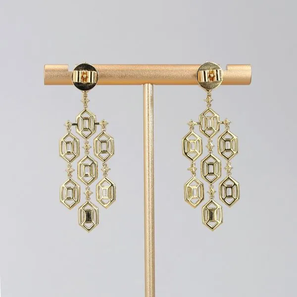 6.10ct La Maison Diamond Chandelier Drop Earrings Image 4 La Mine d'Or Moncton, NB