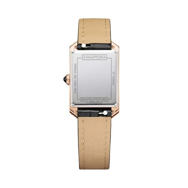 Baume & Mercier Hampton Quartz Watch Opaline Dial 35x22mm Image 2 La Mine d'Or Moncton, NB