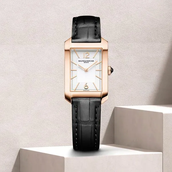 Baume & Mercier Hampton Quartz Watch Opaline Dial 35x22mm Image 3 La Mine d'Or Moncton, NB