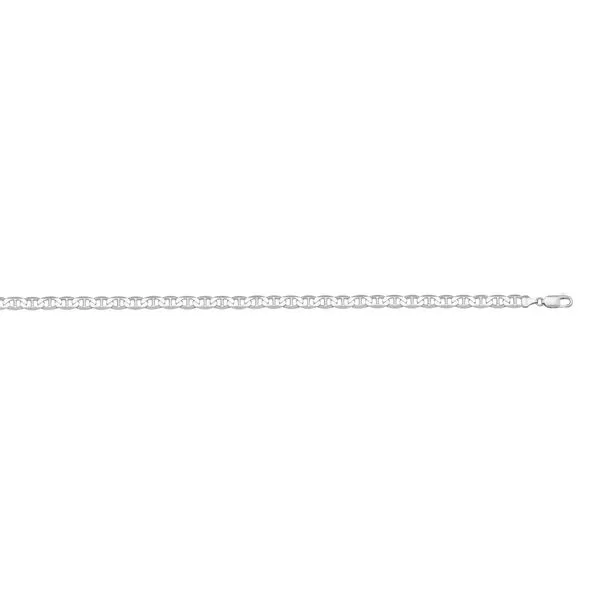 10kt White Gold Anchor Link Chain of 20" La Mine d'Or Moncton, NB