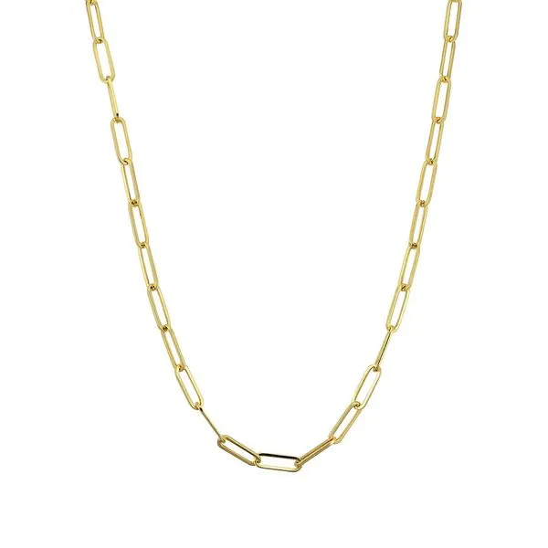 14kt Yellow Gold Paperclip Necklace 16" La Mine d'Or Moncton, NB