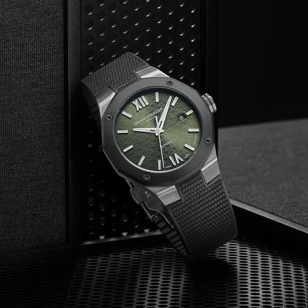 Baume & Mercier Riviera Automatic Watch Green Dial 42mm Image 3 La Mine d'Or Moncton, NB