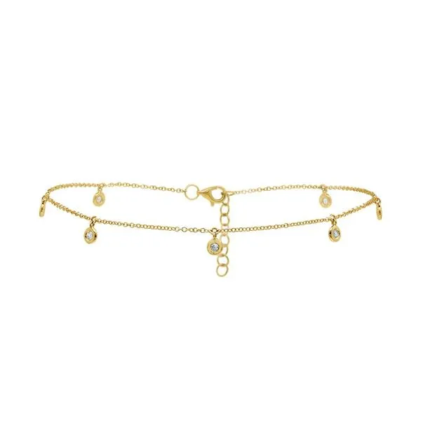 0.16tw Shy Creation Kate Diamond Bezel Anklet La Mine d'Or Moncton, NB