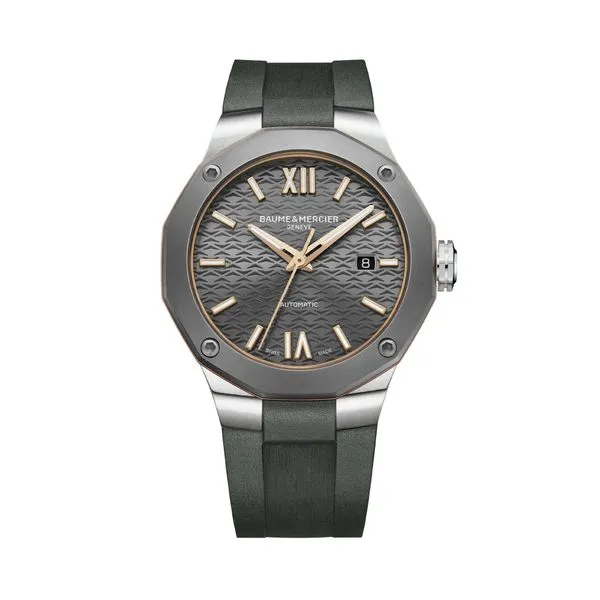 Baume & Mercier Riviera Automatic Watch Grey Dial 42mm La Mine d'Or Moncton, NB