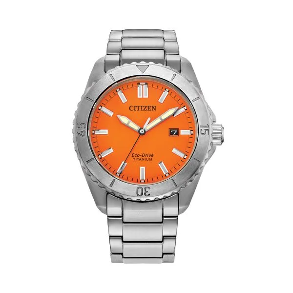 Citizen Brycen Titanium Eco-Drive Watch Orange 41mm La Mine d'Or Moncton, NB