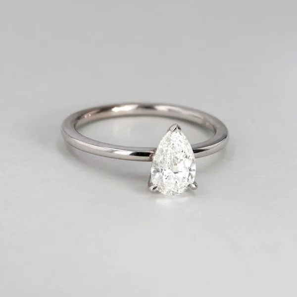 0.90ct Victoria Pear Diamond Solitaire Engagement Ring Image 3 La Mine d'Or Moncton, NB