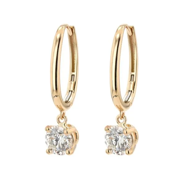 1.80tw Round Diamond French Drop Earrings La Mine d'Or Moncton, NB