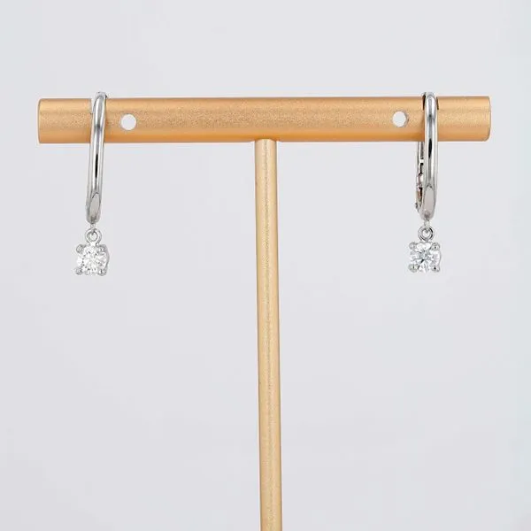 0.46tw Forevermark Round Canadian Diamond French Drop Earrings Image 2 La Mine d'Or Moncton, NB