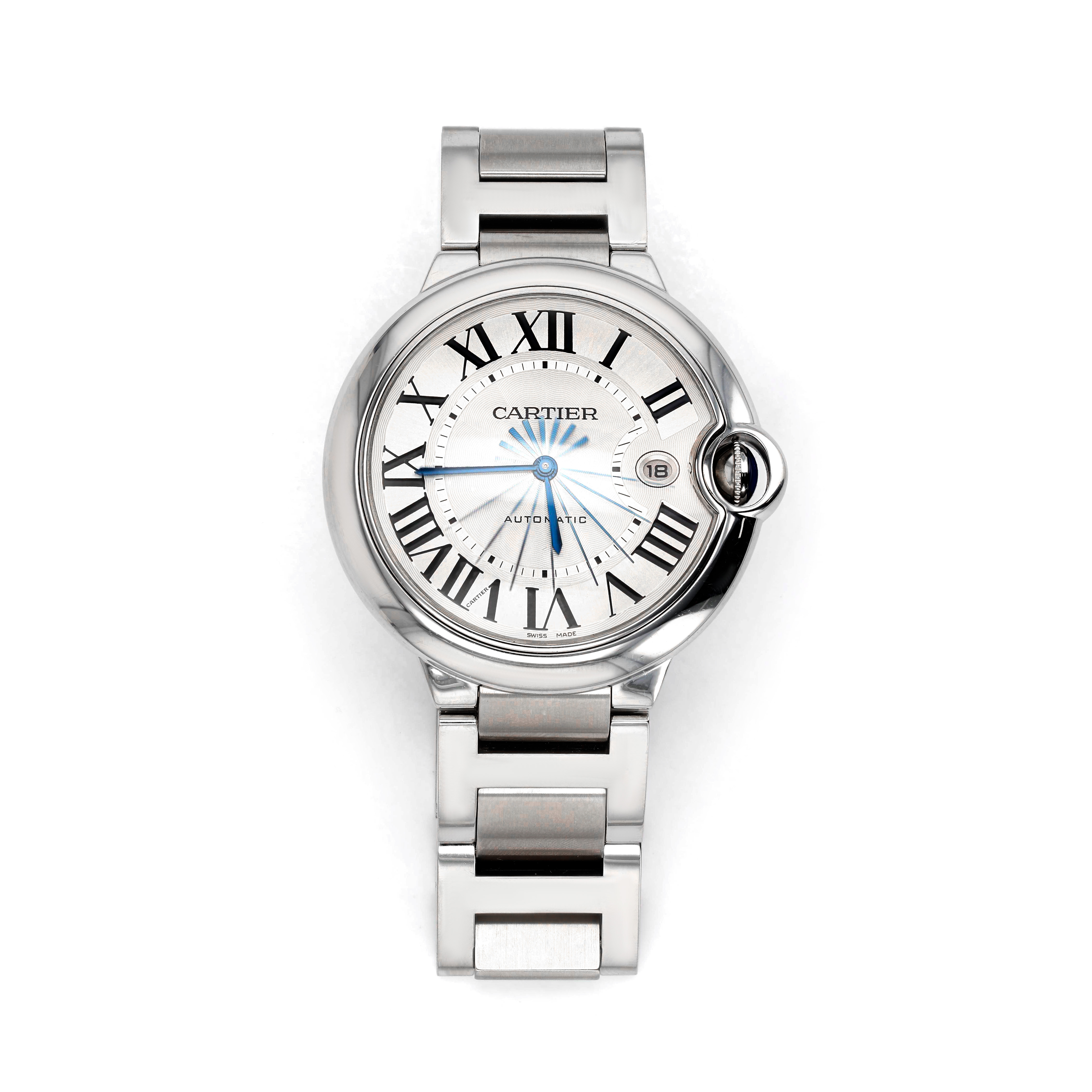 Estate Cartier Ballon Bleu 42mm Automatic Watch Silver Dial La Mine d'Or Moncton, NB