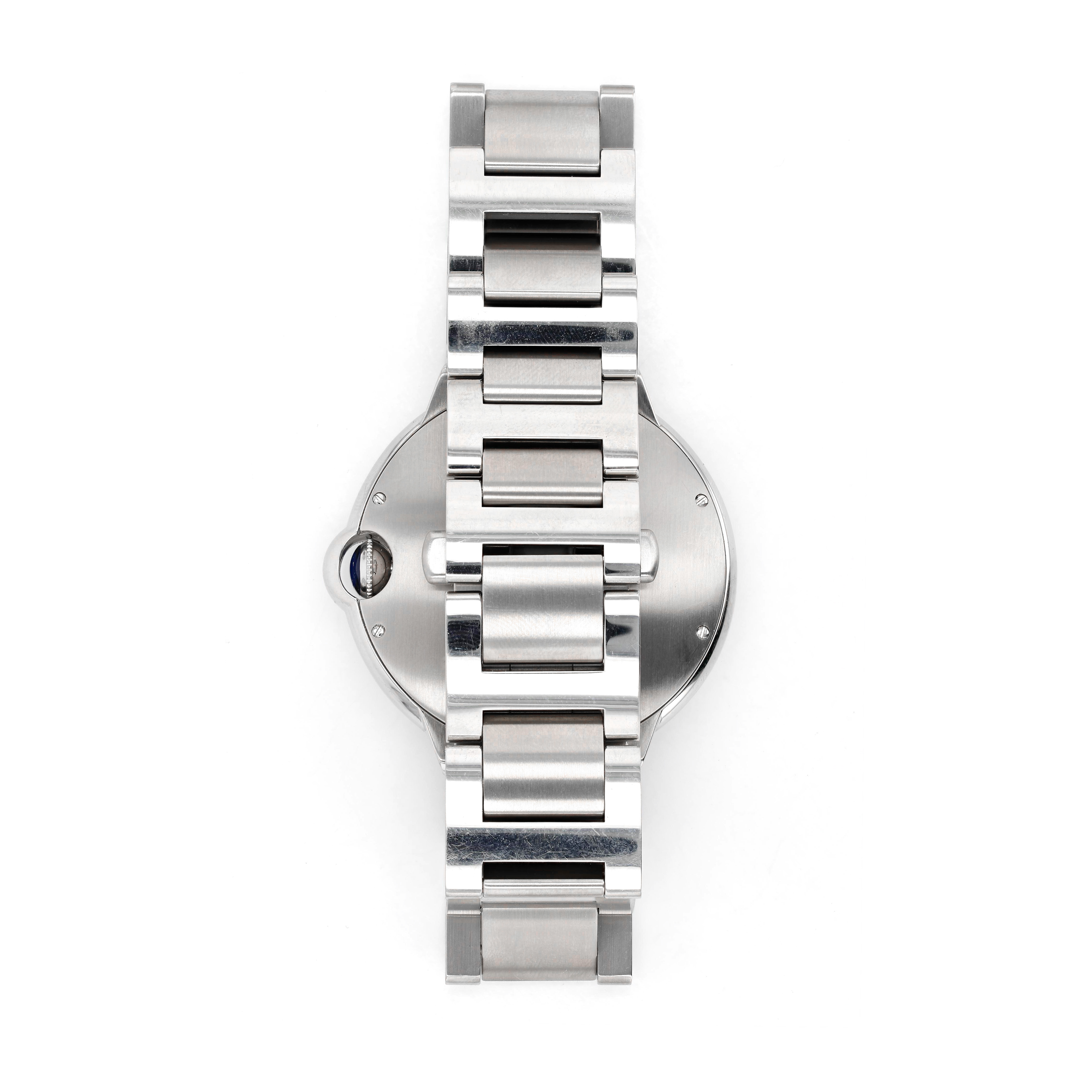 Estate Cartier Ballon Bleu 42mm Automatic Watch Silver Dial Image 2 La Mine d'Or Moncton, NB