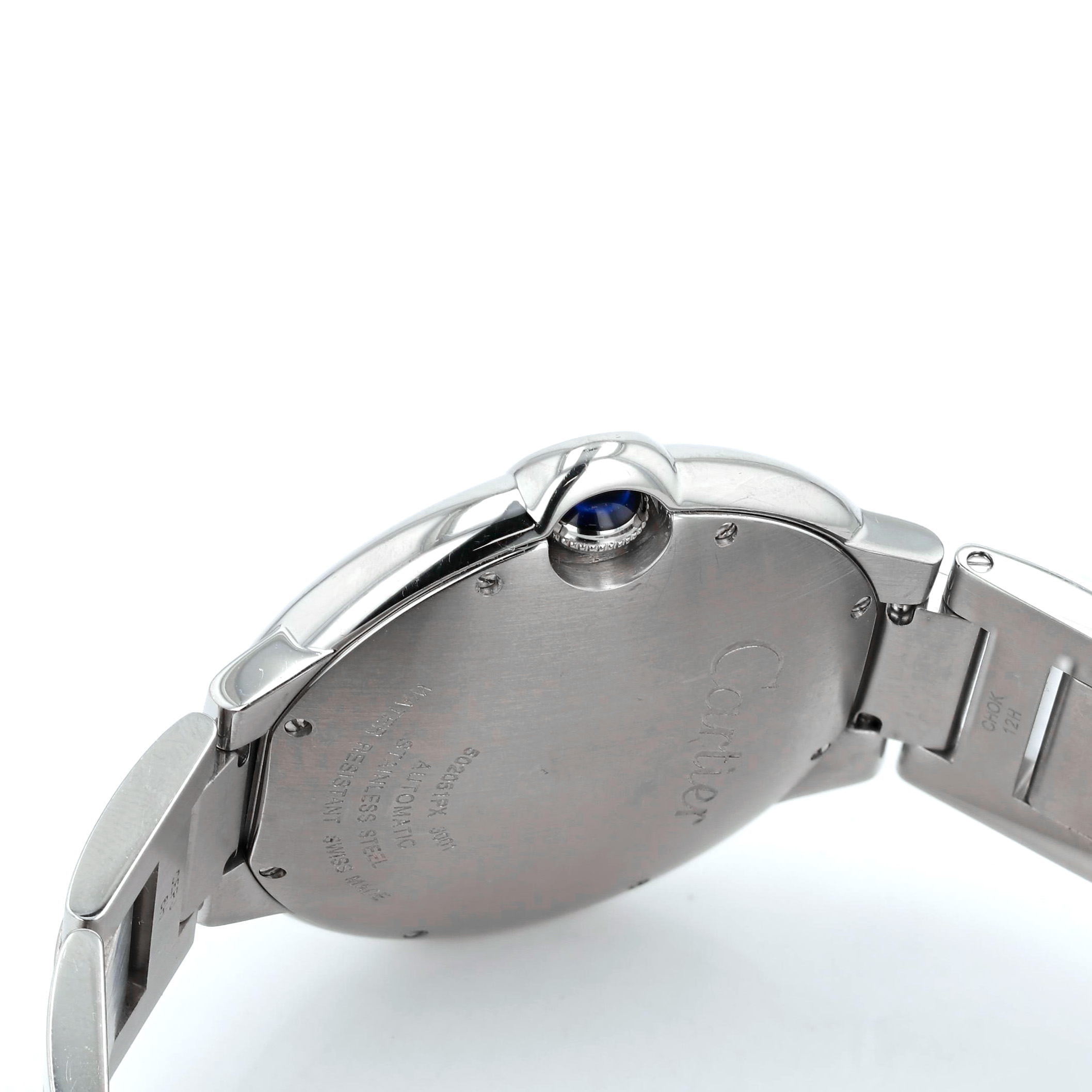 Estate Cartier Ballon Bleu 42mm Automatic Watch Silver Dial Image 3 La Mine d'Or Moncton, NB