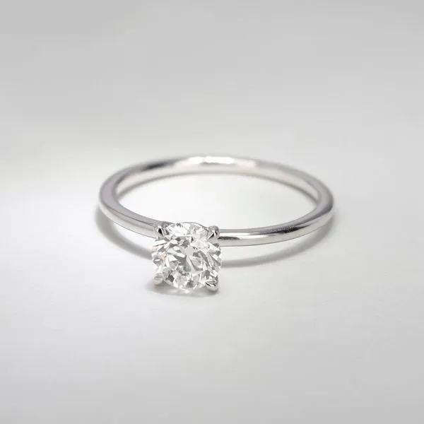 0.80ct Victoria Round Brilliant Diamond Solitaire Engagement Ring Image 3 La Mine d'Or Moncton, NB