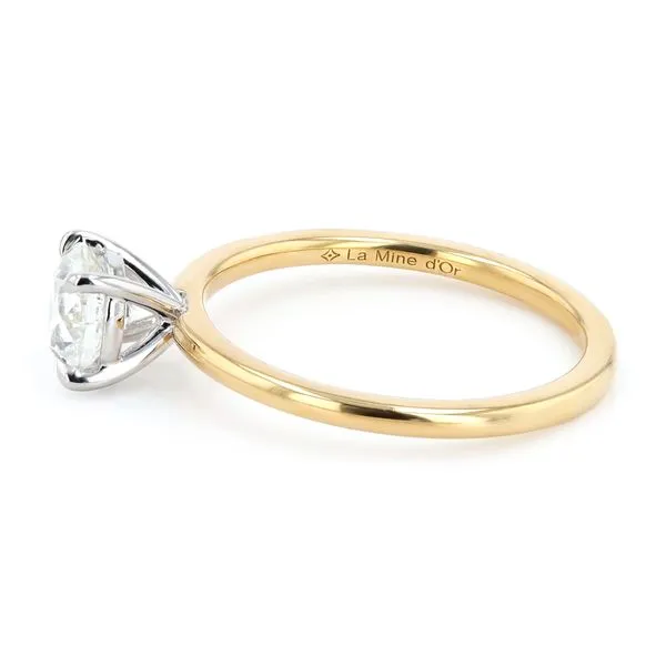 0.90ct Victoria Round Brilliant Diamond Solitaire Engagement Ring Image 2 La Mine d'Or Moncton, NB