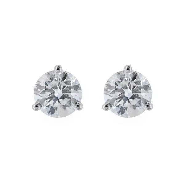3.25tw Signature Round Brilliant Diamond Stud Earrings La Mine d'Or Moncton, NB