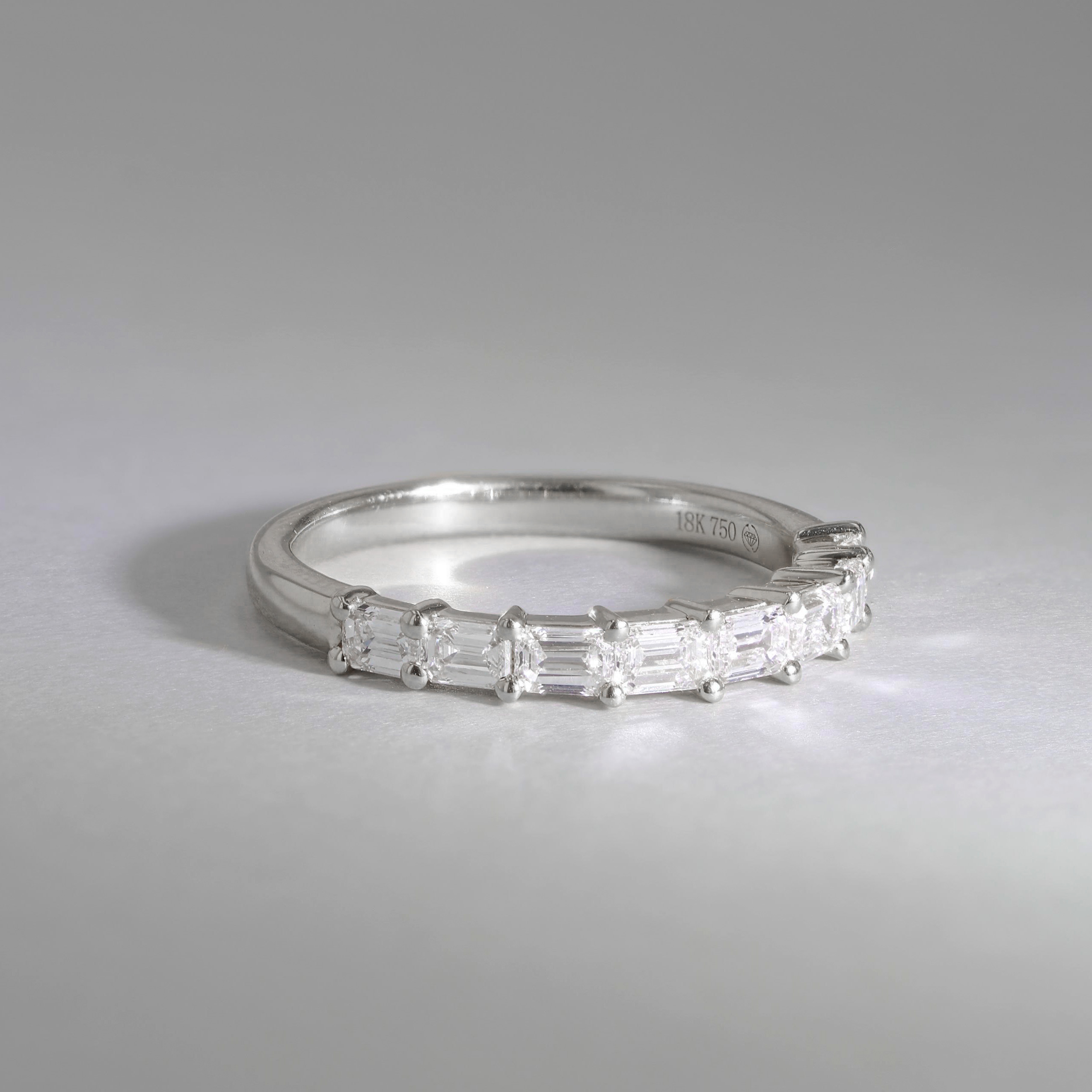 0.80tw Emerald Diamond Wedding Band Image 4 La Mine d'Or Moncton, NB