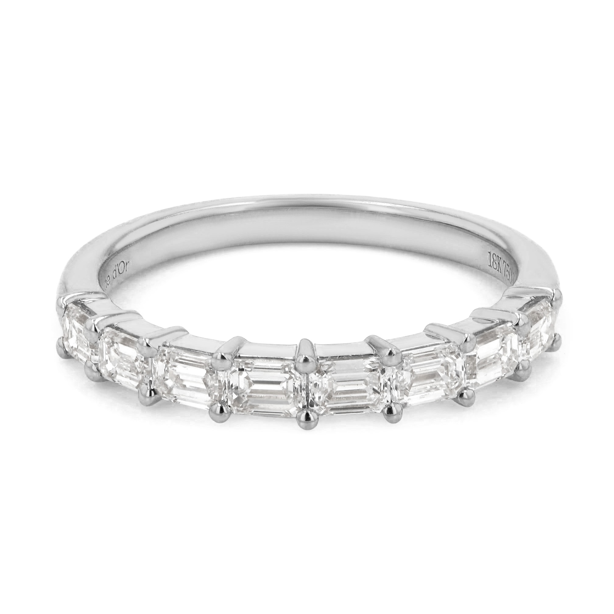0.80tw Emerald Diamond Wedding Band La Mine d'Or Moncton, NB