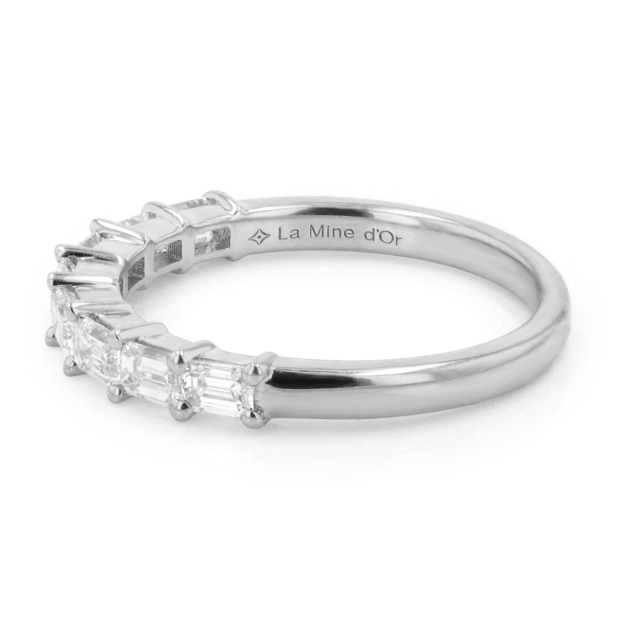 0.80tw Emerald Diamond Wedding Band Image 2 La Mine d'Or Moncton, NB
