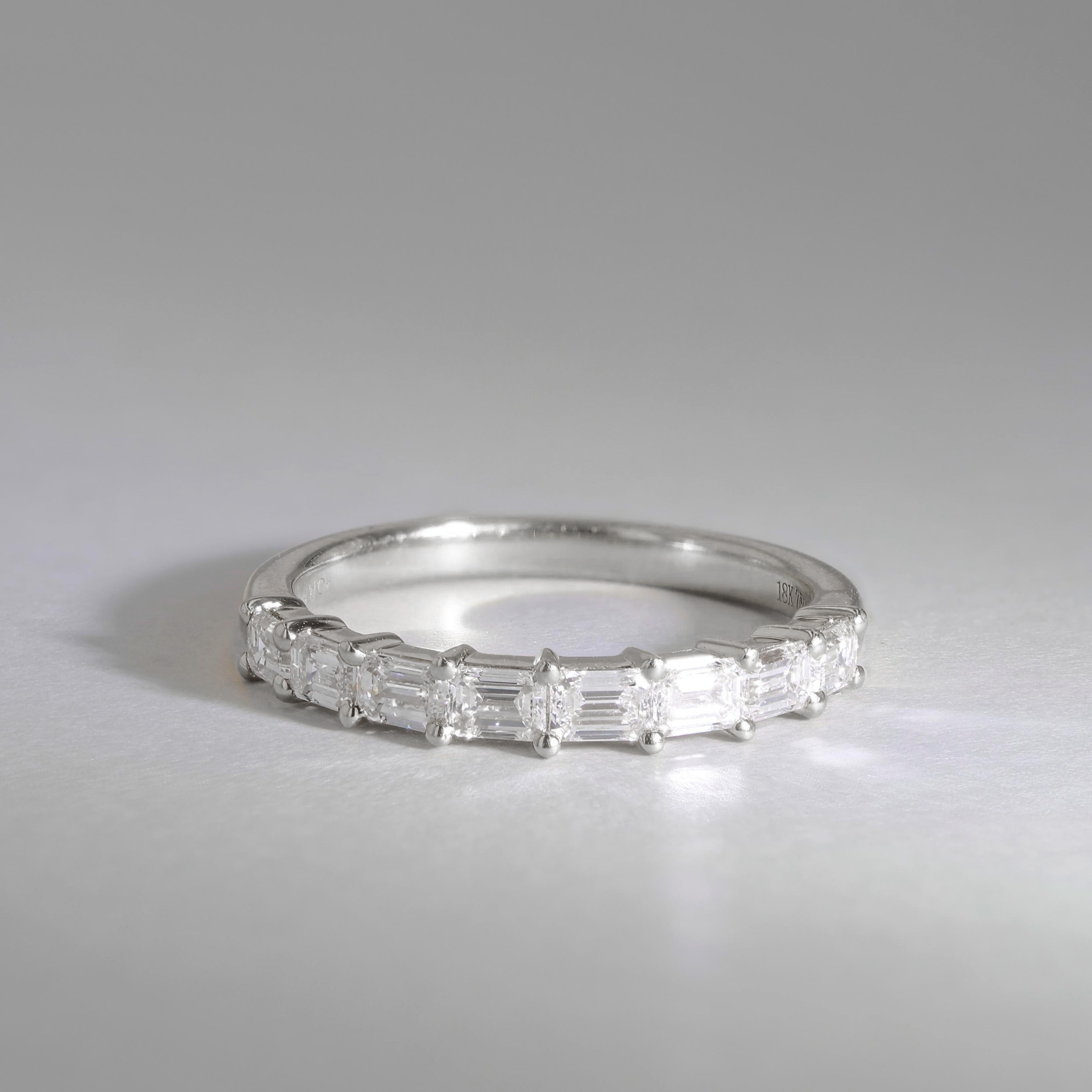 0.80tw Emerald Diamond Wedding Band Image 3 La Mine d'Or Moncton, NB