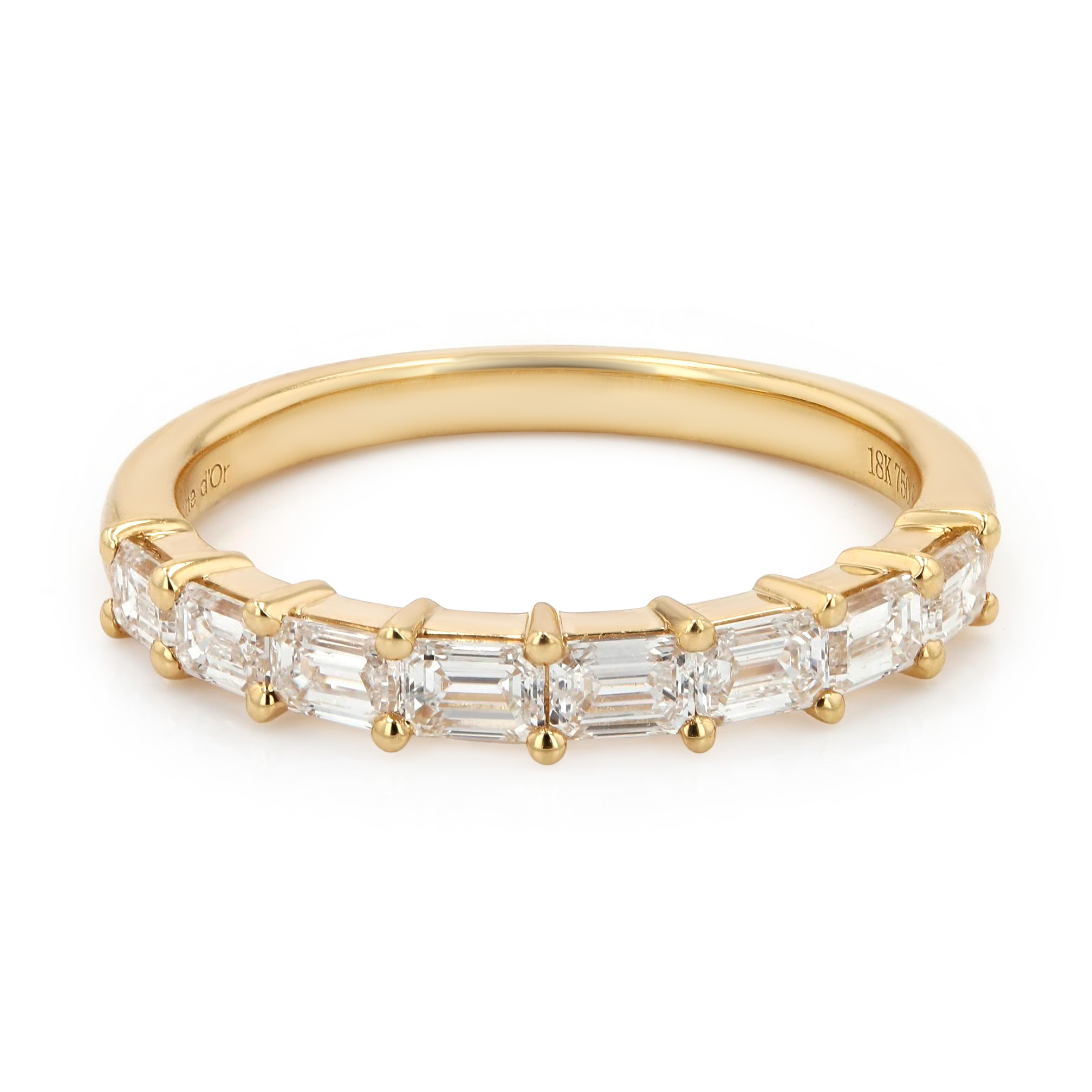 0.80tw Emerald Diamond Wedding Band La Mine d'Or Moncton, NB