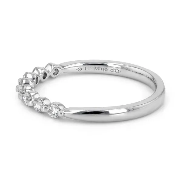 0.25tw Always Single Shared Claw Platinum Diamond Band Image 2 La Mine d'Or Moncton, NB