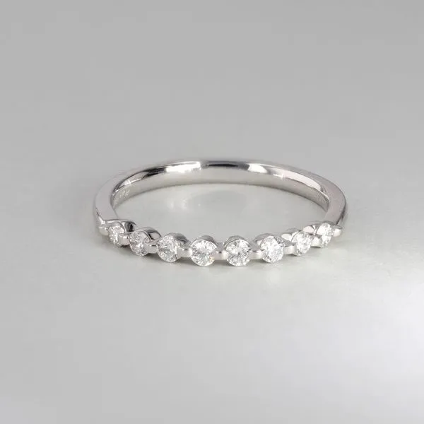0.25tw Always Single Shared Claw Platinum Diamond Band Image 3 La Mine d'Or Moncton, NB