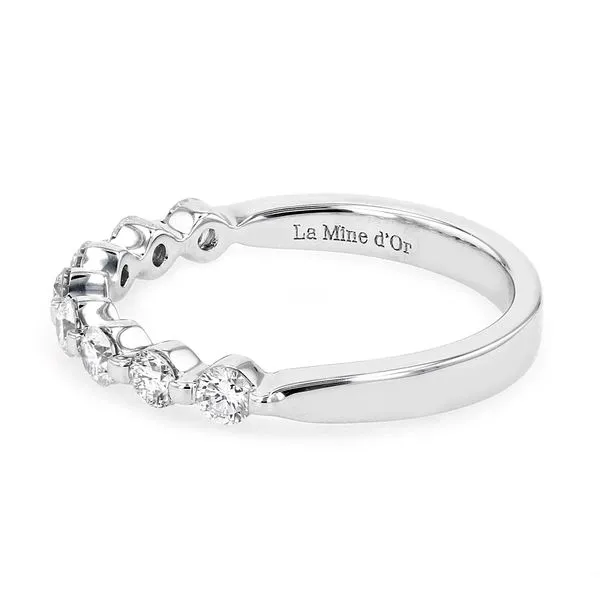 0.50tw Always Single Shared Claw Platinum Diamond Band Image 2 La Mine d'Or Moncton, NB