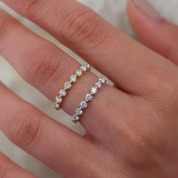 0.50tw Always Single Shared Claw Platinum Diamond Band Image 4 La Mine d'Or Moncton, NB