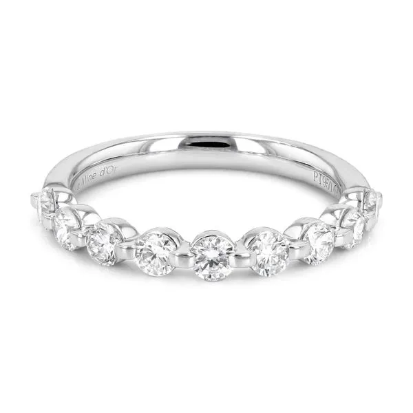 0.75tw Always Single Shared Claw Platinum Diamond Band La Mine d'Or Moncton, NB