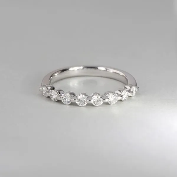 0.75tw Always Single Shared Claw Platinum Diamond Band Image 3 La Mine d'Or Moncton, NB