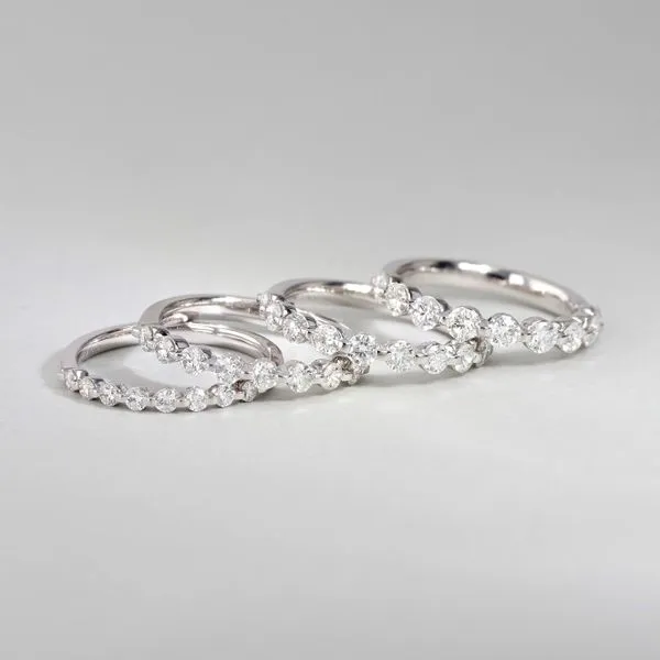 0.75tw Always Single Shared Claw Platinum Diamond Band Image 4 La Mine d'Or Moncton, NB