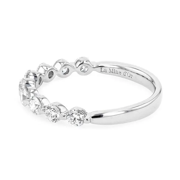 0.75tw Always Single Shared Claw Platinum Diamond Band Image 2 La Mine d'Or Moncton, NB
