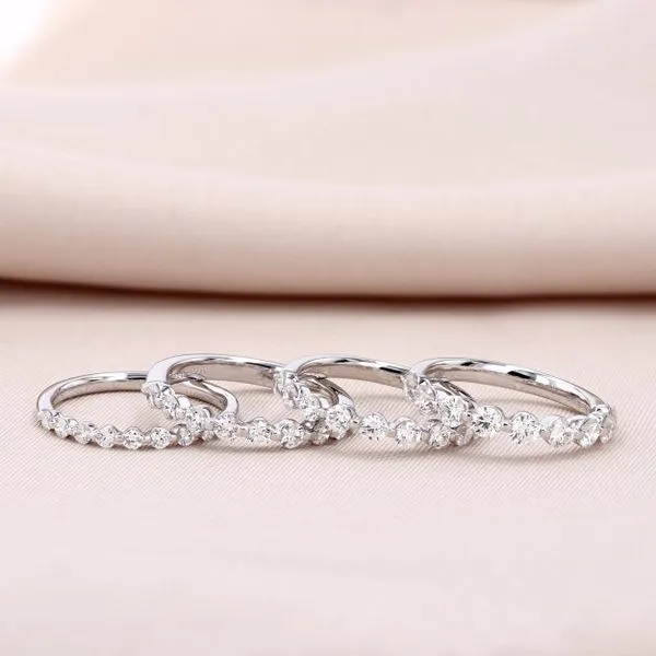 1.00tw Always Single Shared Claw Platinum Diamond Band Image 3 La Mine d'Or Moncton, NB