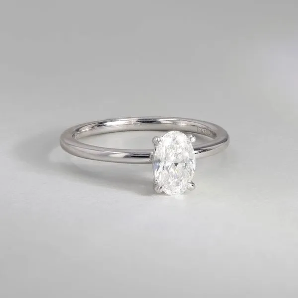 0.70ct Victoria Oval Diamond Solitaire Engagement Ring Image 3 La Mine d'Or Moncton, NB