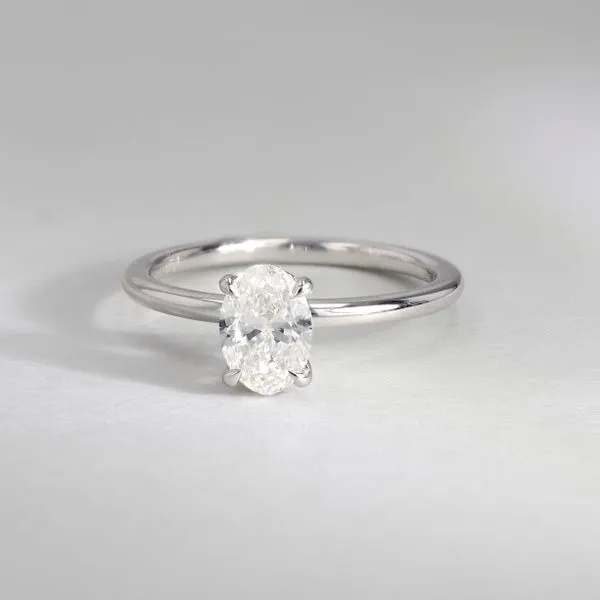 0.81ct Victoria Oval Diamond Solitaire Engagement Ring Image 3 La Mine d'Or Moncton, NB