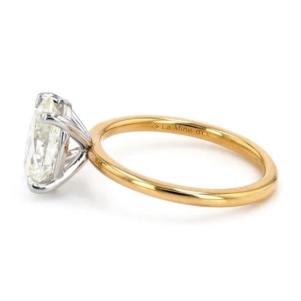 2.01ct Victoria Oval Diamond Solitaire Engagement Ring Image 2 La Mine d'Or Moncton, NB