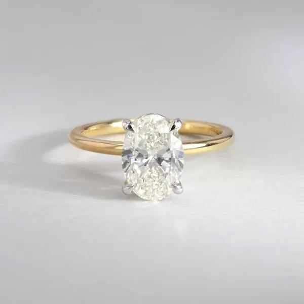 2.01ct Victoria Oval Diamond Solitaire Engagement Ring Image 3 La Mine d'Or Moncton, NB