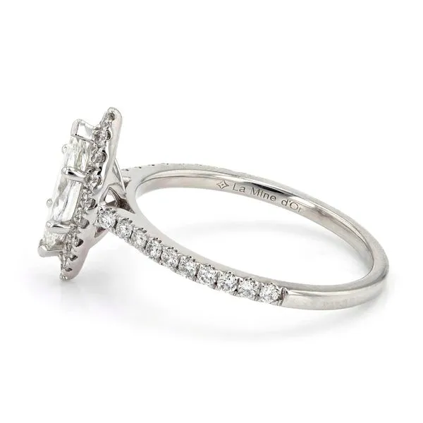 1.06tw Arizona Marquise Diamond Halo Engagement Ring Image 2 La Mine d'Or Moncton, NB