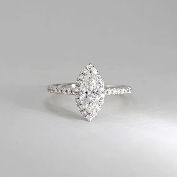 1.06tw Arizona Marquise Diamond Halo Engagement Ring Image 3 La Mine d'Or Moncton, NB