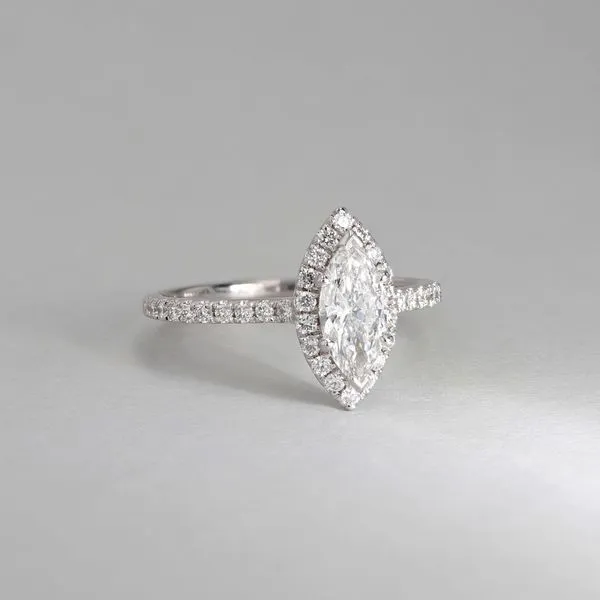 1.06tw Arizona Marquise Diamond Halo Engagement Ring Image 4 La Mine d'Or Moncton, NB