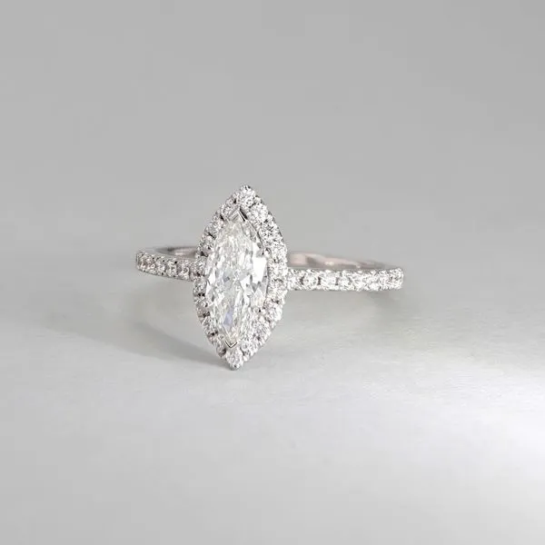 1.06tw Arizona Marquise Diamond Halo Engagement Ring Image 5 La Mine d'Or Moncton, NB