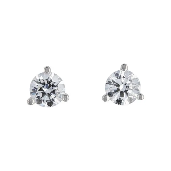 1.18tw Signature Round Brilliant Diamond Platinum Stud Earrings La Mine d'Or Moncton, NB