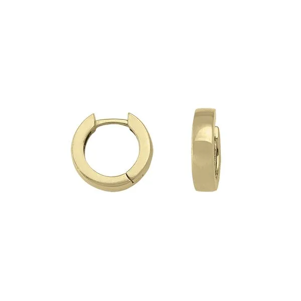 14kt Yellow Gold 12mm Huggie Earrings La Mine d'Or Moncton, NB