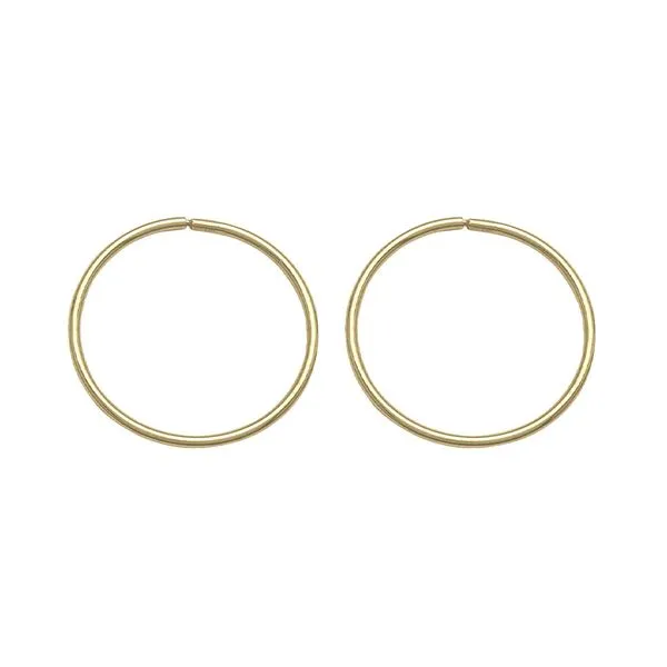 10kt Yellow Gold Sleeper Hoop Earrings La Mine d'Or Moncton, NB