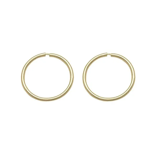10kt Yellow Gold Sleeper Hoop Earrings La Mine d'Or Moncton, NB